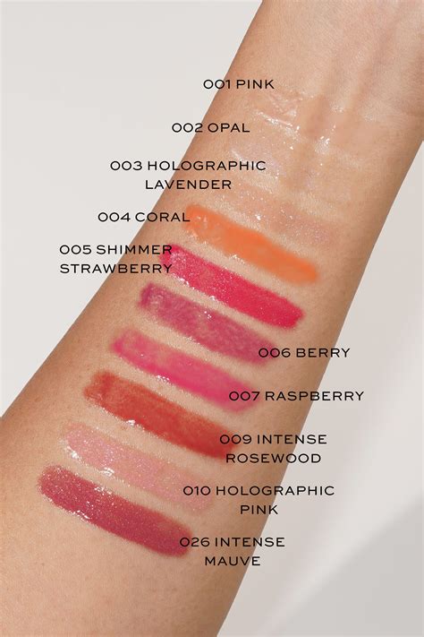 dior lip glods|dior lip gloss color chart.